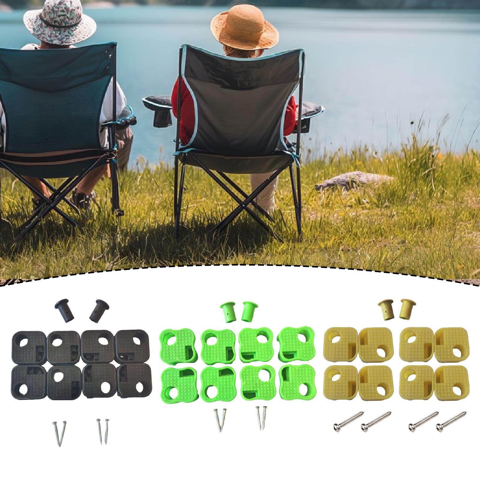 Outdoor Sport Chairs - 8 Peças de Pés de Reposição