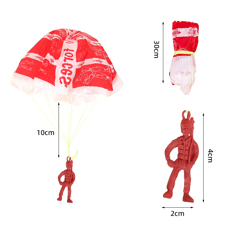 10 pçs plástico ejeção pára-qu - Outdoor Sport Day avaliação e preço